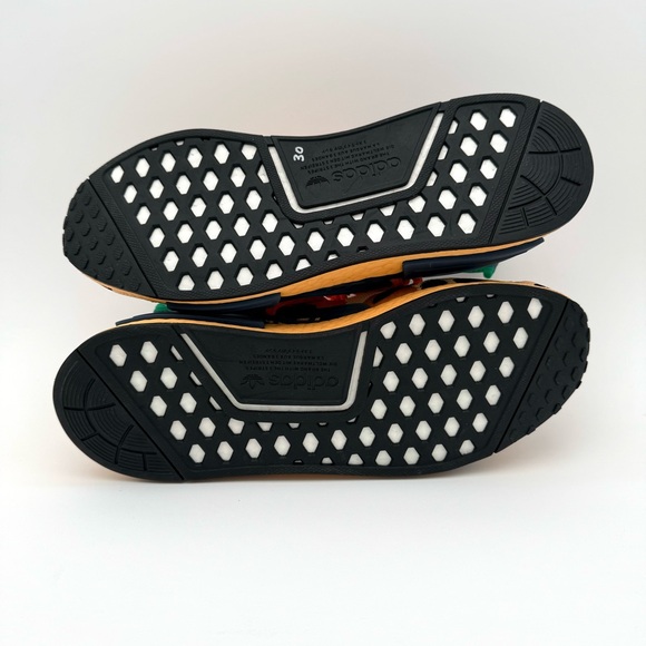 NWT New Adidas Men's Pharrell Williams Hu NMD Animal Print Amber 10.5 Shoes - Picture 7 of 8